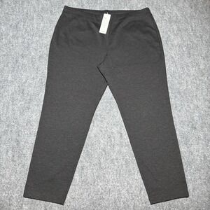 Eileen Fisher Charcoal Slim Ankle Pant Sz 1X P0696 Casual Stretch $218 NEW NWT